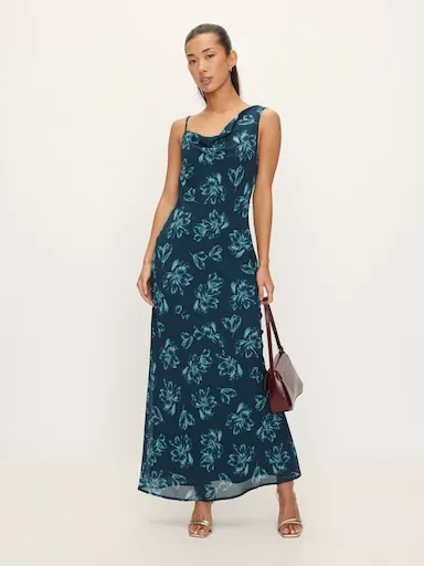 Niah Asymmetric Neck Dress