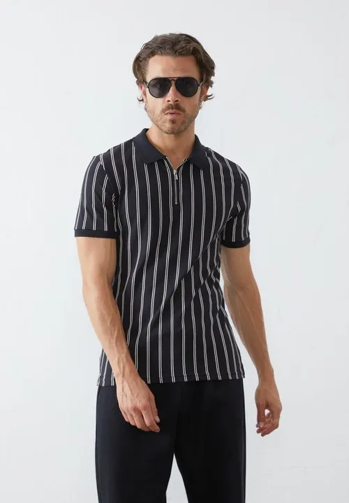 SLIM - Poloskjorter - black