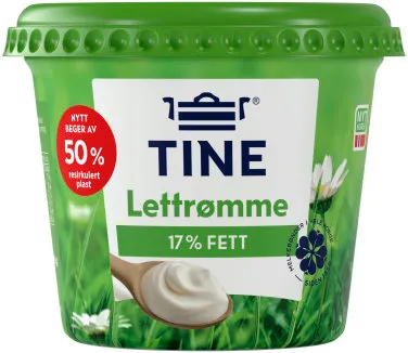 Lettrømme 17%