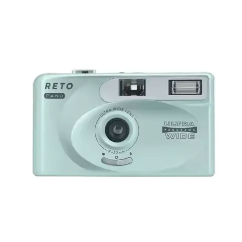 in Stock RETO PANO/Ultra Film Camera 22mm Wide Lens with Flash Full Width Frame Reusable Daylight Film Camera - 135 Film Camera
