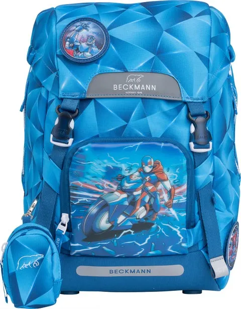 Skolesekk 1.kl Blue Lightning Classic 22L - Beckmann