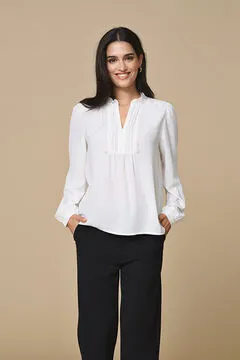 Blusa manga larga fluida