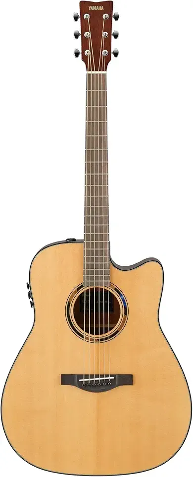 Yamaha TAG1 CTansAcoustic Guitar w/Reverb, Delay, Chorus and Bluetooth, Dreadnought Cutaway, Natural