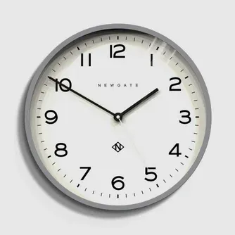Newgate Number Three Echo Clock Silicone Grey