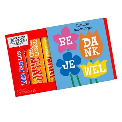 Tony's Chocolonely | Proeverijtje | Bedankjewel | Tekst aanpasbaar