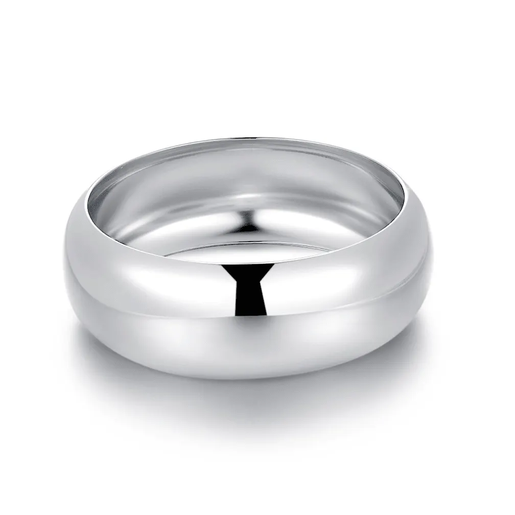 Armband in edelstaal, gladde band