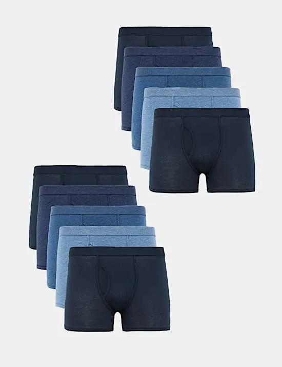 10 Pack Cotton Rich Cool & Fresh™ Trunks