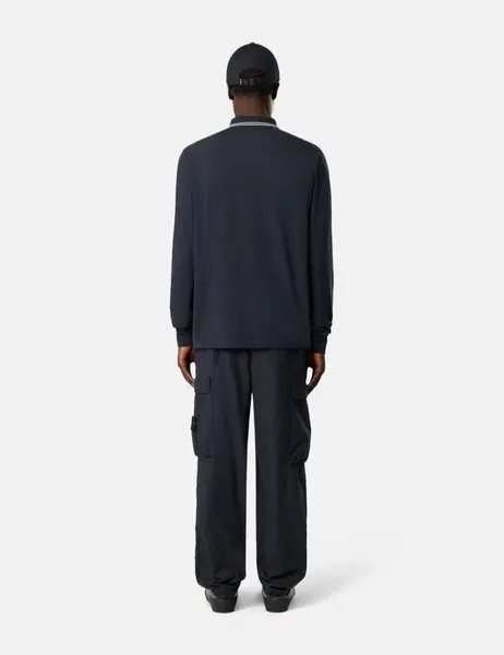 2200012 Organic Cotton Pique With Stretch Navy Blue