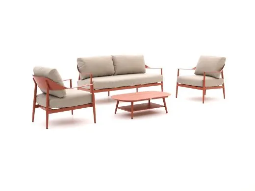 Bellagio Valli stoel-bank loungeset 4-delig
