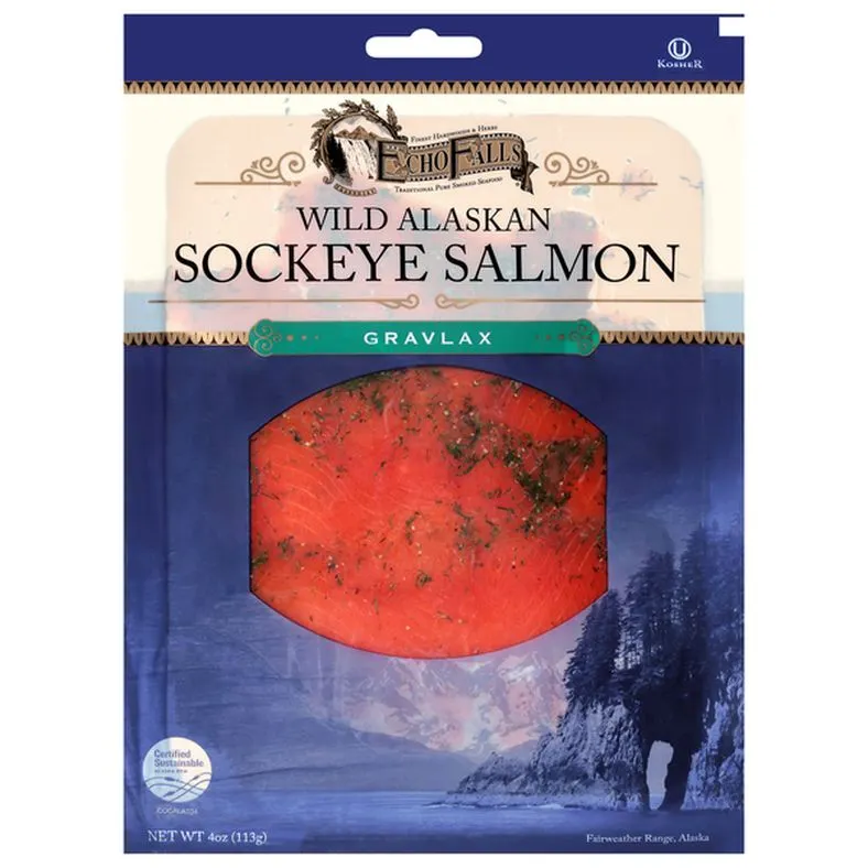 Echo Falls Salmon, Sockeye, Wild Alaskan, Gravlax