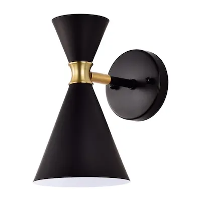 5.5-in W 1.0 -Light Black Wall Sconce