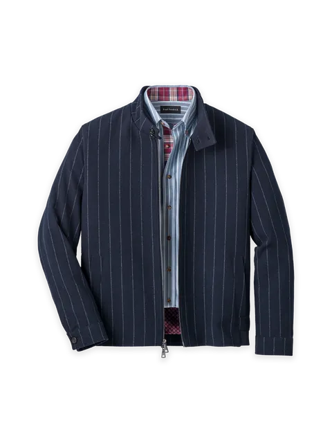 Wool Blend Bomber Jacket