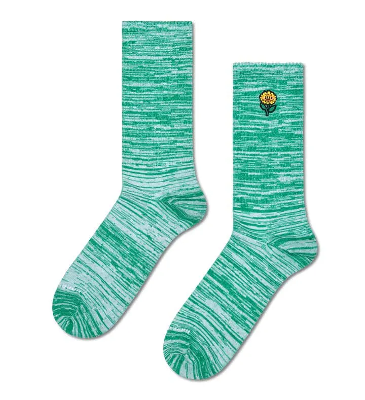 Happy Flower Sneaker Sock