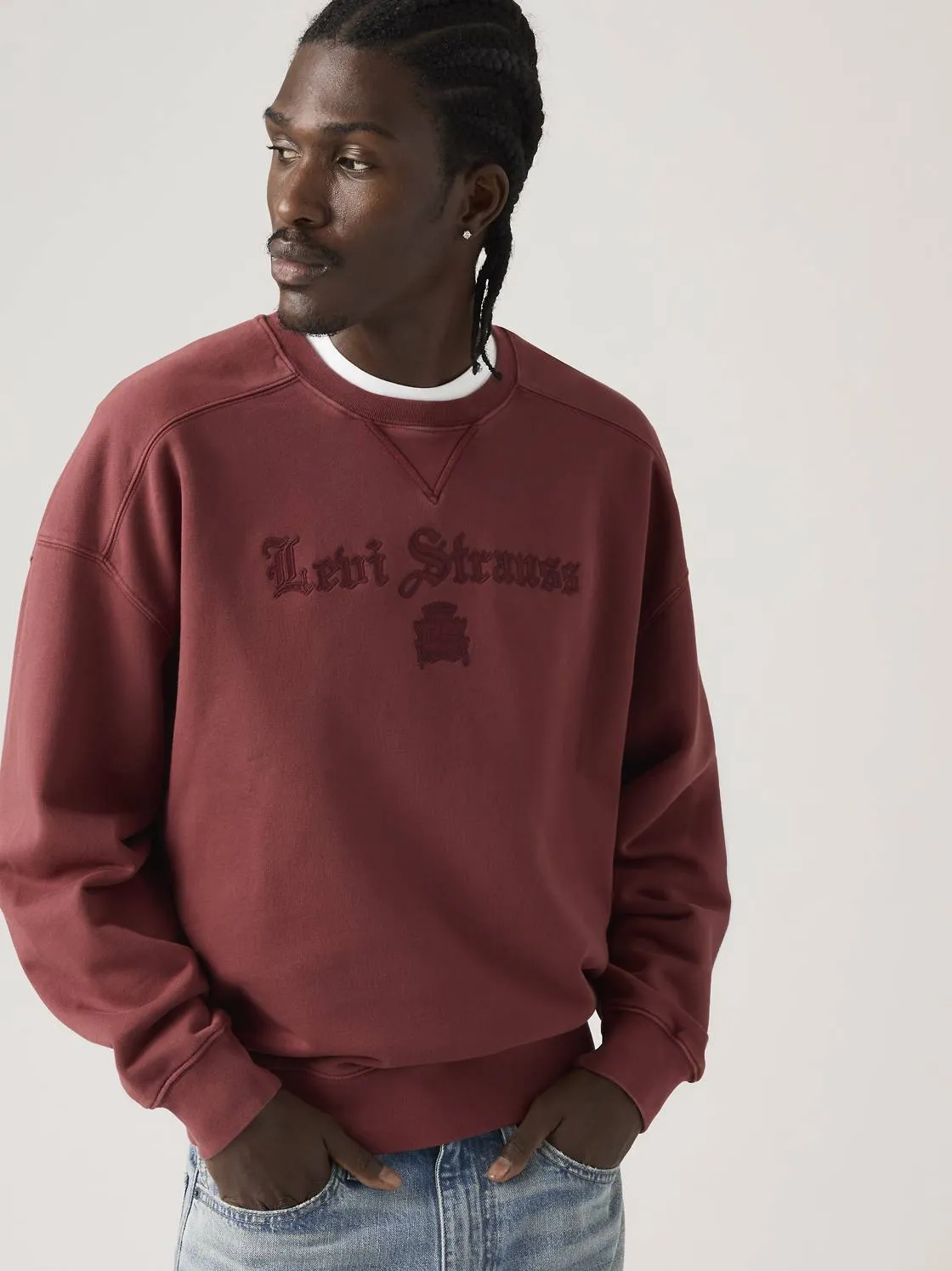 Boxy Graphic Crewneck Sweatshirt