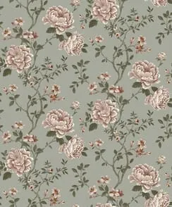 Tapet Boutique 10x0,53 m Climbing Rose Grønn Non-woven