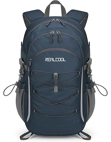RealCool Hiking Backpack for Men Women,20L Lightweight Waterproof Travel Camping Backpack Hiking Daypack for Cycling Running,Blue