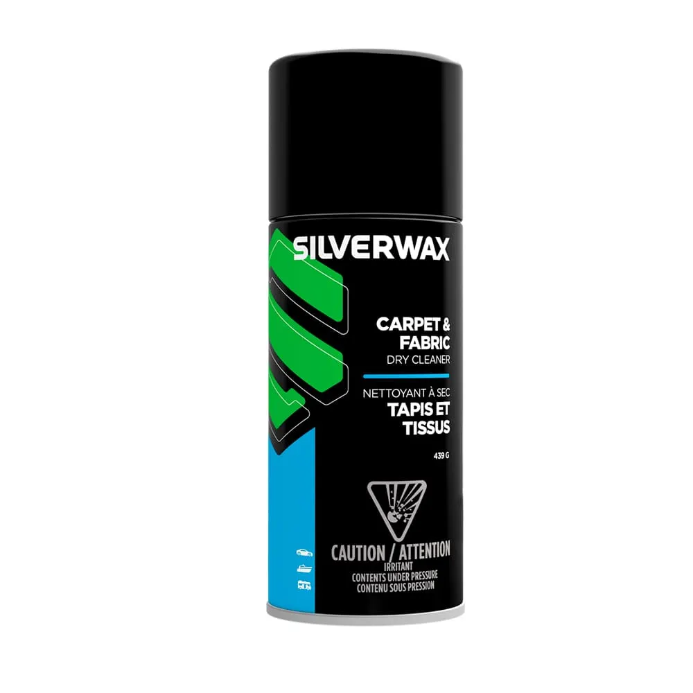 Nettoyant à sec pour tapis et tissus pour l'auto 439 g SILVERWAX