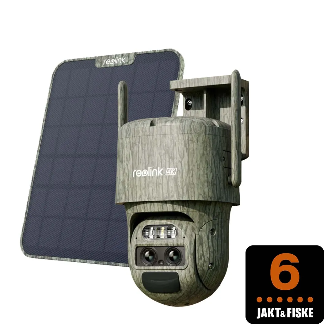 G770-C 4G viltkamera med 6W solcellepanel, 4K oppløsning, Black Led, camo
