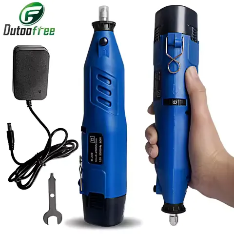 Tool Set Mini Cordless Rotary 80W Cordless Rotary Tool Dremel DIY Mini Drill Engraving Pen Electric 4 Speed Mini Wireless Drill Set 0-20000r/min