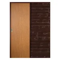 Puerta de interior corrediza colgante cedro 60 x 200 cm