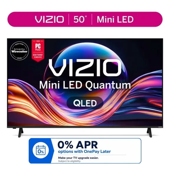 VIZIO 50 in Mini LED Quantum 4K QLED HDR Smart TV, VQM50C-10