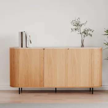 Dressoir MALIK Eik/Travertijn B160