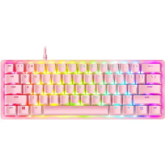 Razer Huntsman Mini 60% Optical Gaming Keyboard, Clicky Switch, Quartz