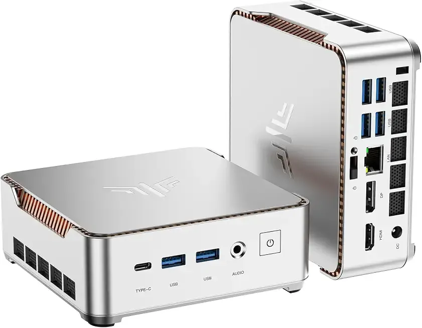 KAMRUI Pinova P2 Mini PC 16GB RAM 512GB SSD, AMD Ryzen 4300U(Beats 10110U/3500U/N95,Up to 3.7GHz,4C/8T)Mini Computers,Triple 4K Display/HDMI+DP+Type-C/WiFi/BT for Home/Business Mini Desktop Computers