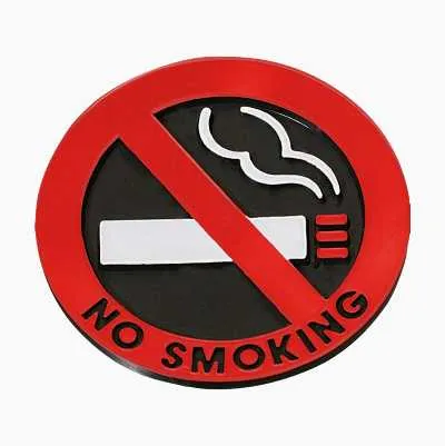 “No smoking” stickers, 2-pack