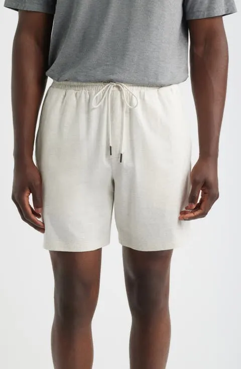 Cotton Blend Pajama Shorts