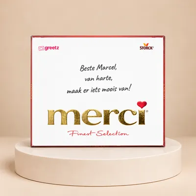Merci | Van harte met eigen tekst | 250g