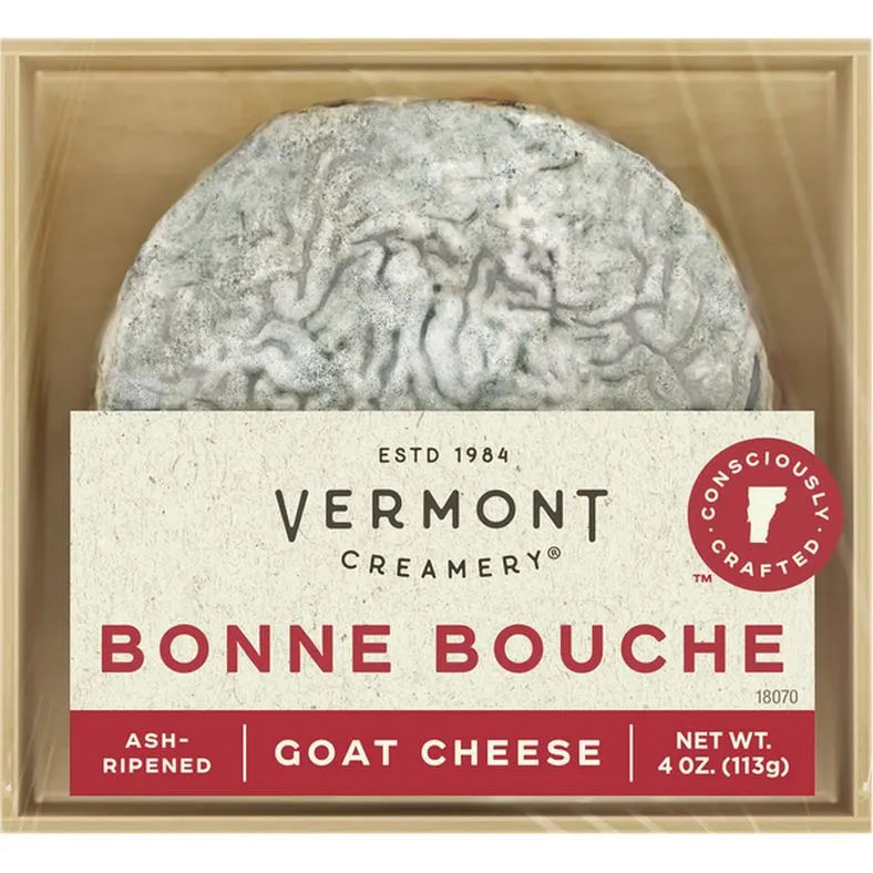 Vermont Creamery Goat Cheese, Bonne Bouche, Ash-Ripened