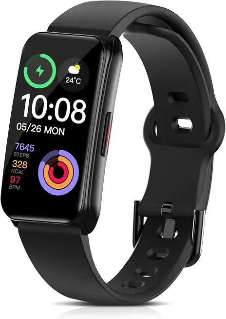 Fitness Tracker Watch with 24/7 Heart Rate, Blood Oxygen, Sleep Monitor, Activity Trackers with Step Counter Calorie Pedometer Watch for Women Men, IP68 Waterproof