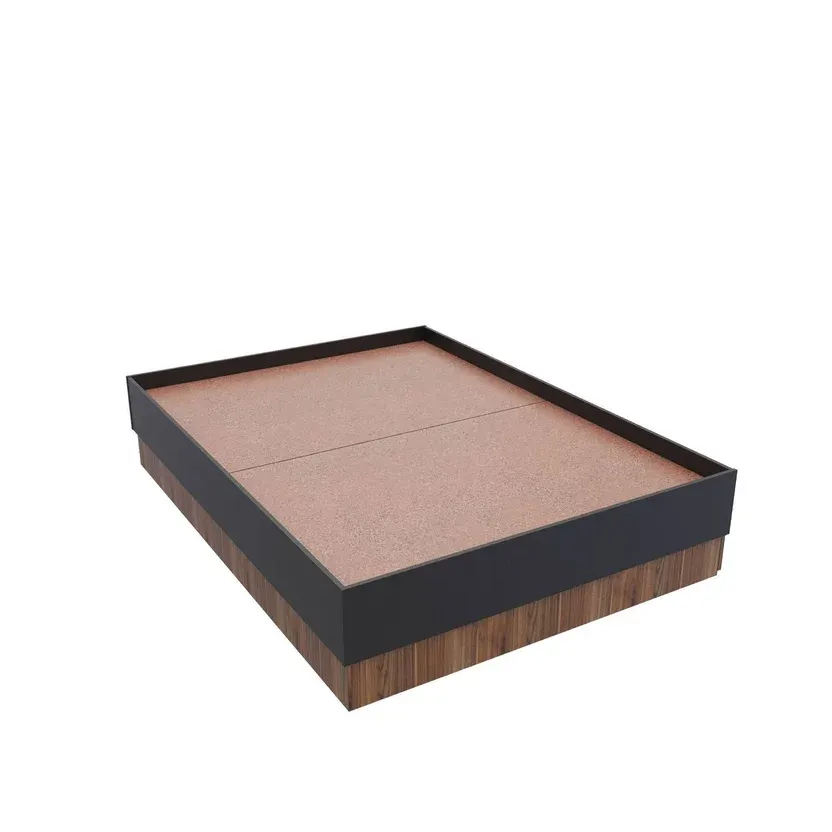 Base Cama Matrimonial con Gavetas Wengue