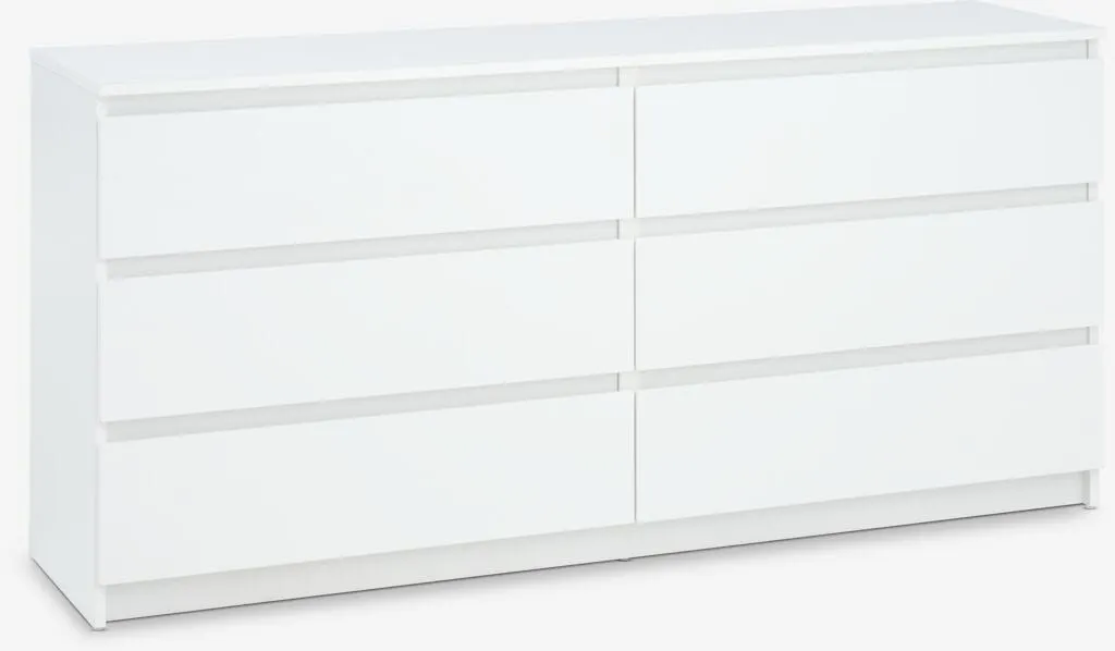 Cassettiera 3+3 cassetti TANGE bianco