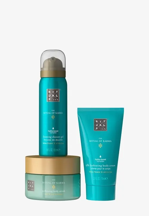 LIMITED EDITION TRIAL SET - THE RITUAL OF KARMA - DELICATELY SWEET - LOTUS & WHITE TEA - Bath and Body Set