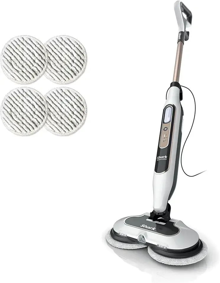 Shark Steam & Scrub with Steam Blaster Technology All-in-One Hard Floor Steam Mop with 3 Steam Modes & LED Headlights S8201, Rotator White