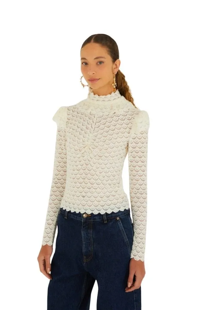 Long Sleeve Top - Hvit
