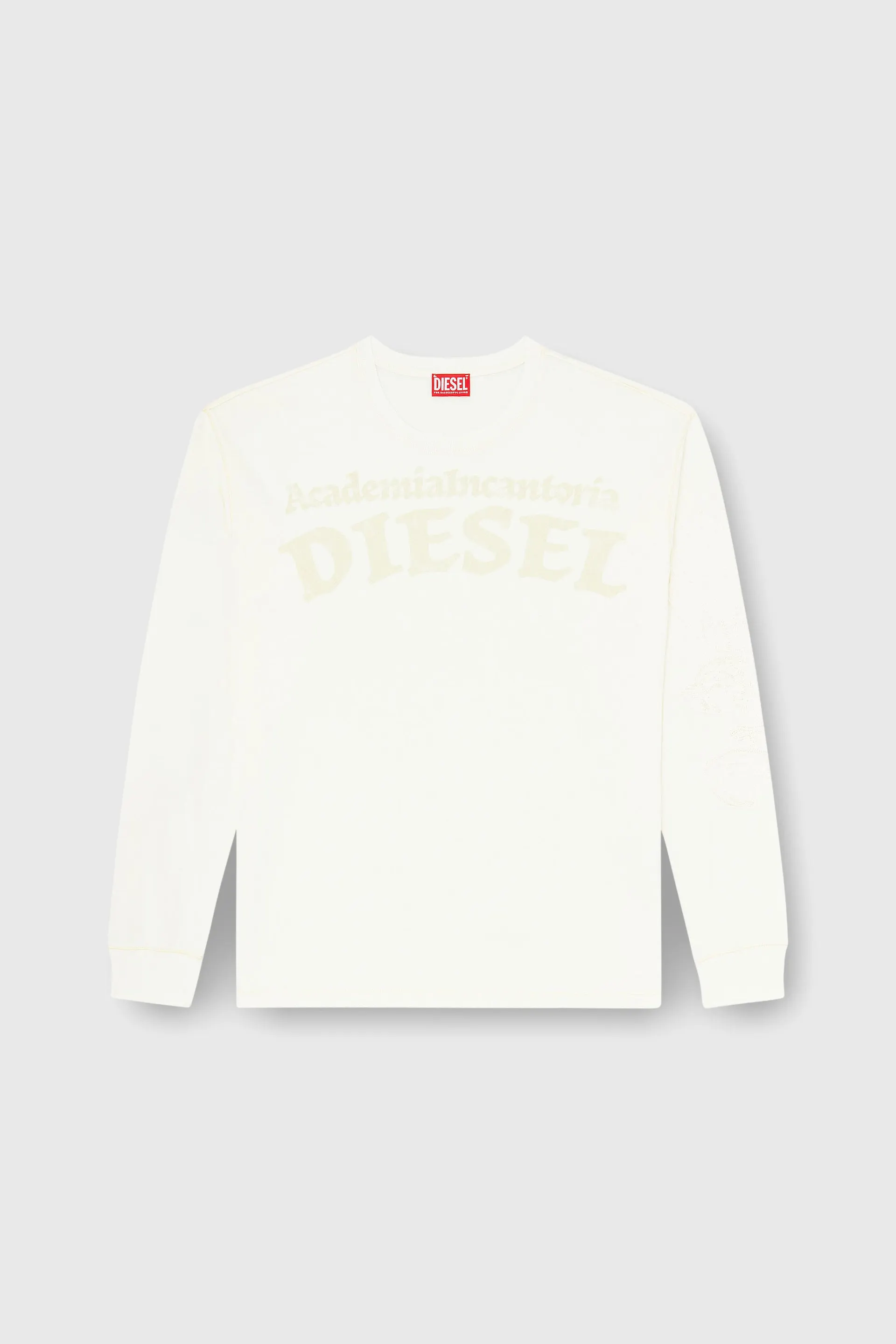 Long-sleeve T-shirt with prints and patches