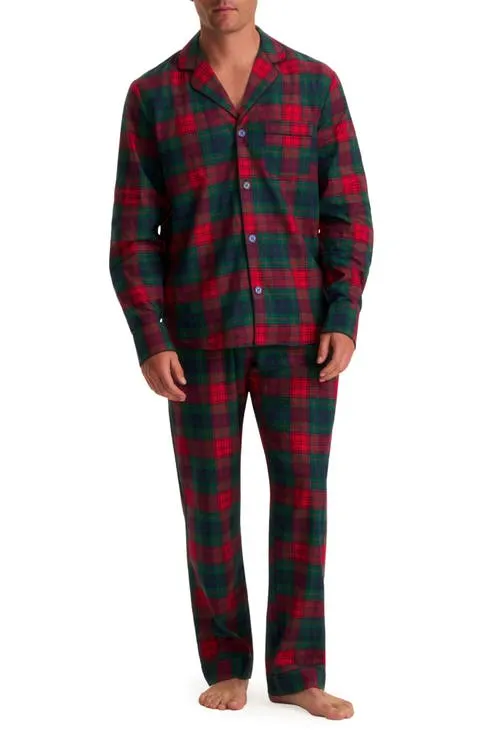 Plaid Cotton Twill Pajamas
