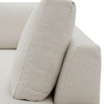 Hoeksalon PUCK Longchair Rechts Soelle Beige B325