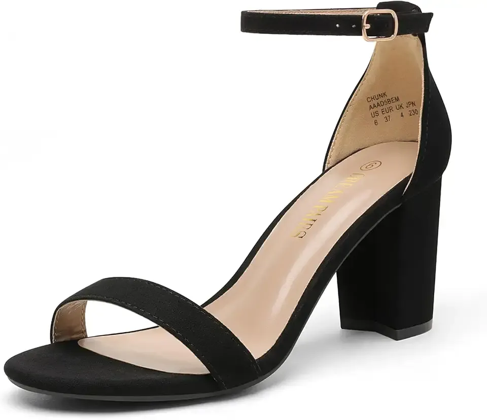 Women's Chunk Low Heel Pump Sandals