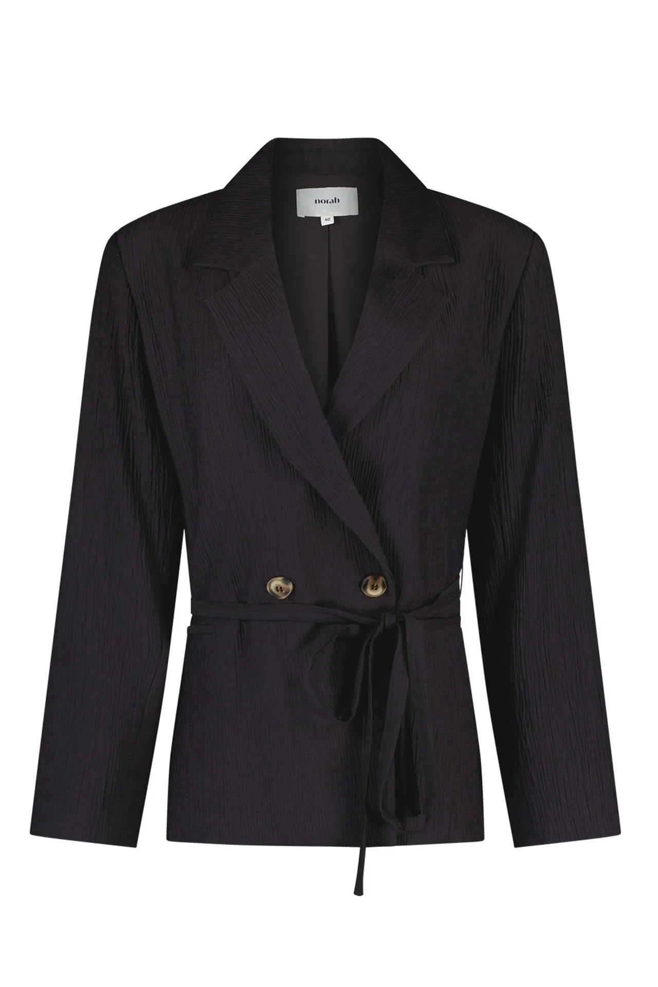 Zwarte blazer met ceintuur