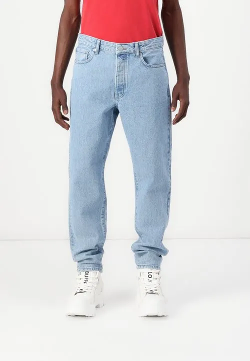 Loose-fit ONSTYE High rise Tapered Fit - Løst sittende jeans - light blue denim