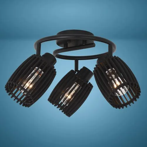 Patriot Lighting® Bernard Matte Black 3-Light Track Light