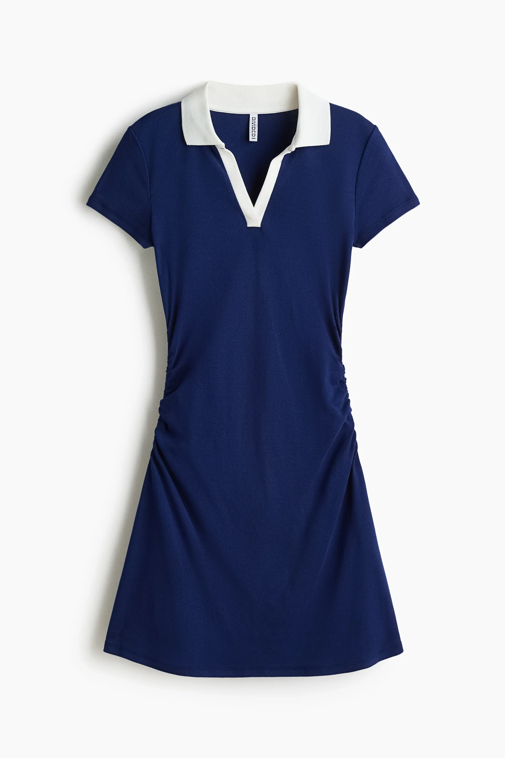 Vestido con cuello en tejido fino