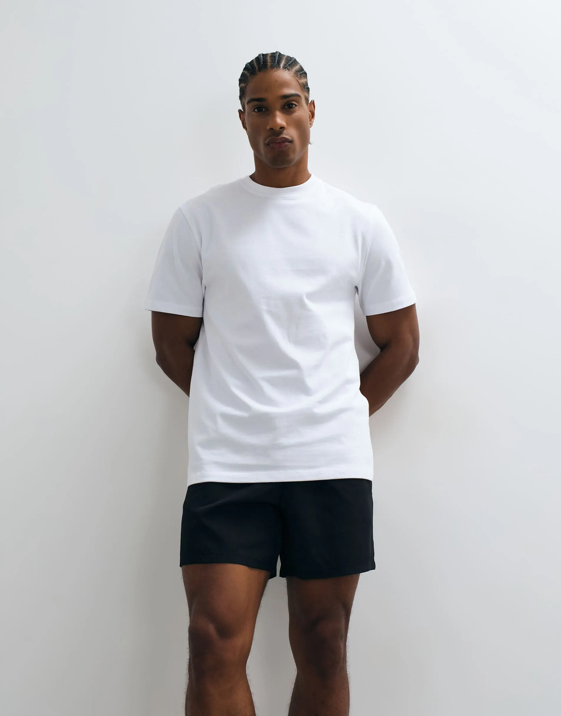 4505 Icon 5 inch quick dry training shorts with zip pockets 2 pack in black and khaki