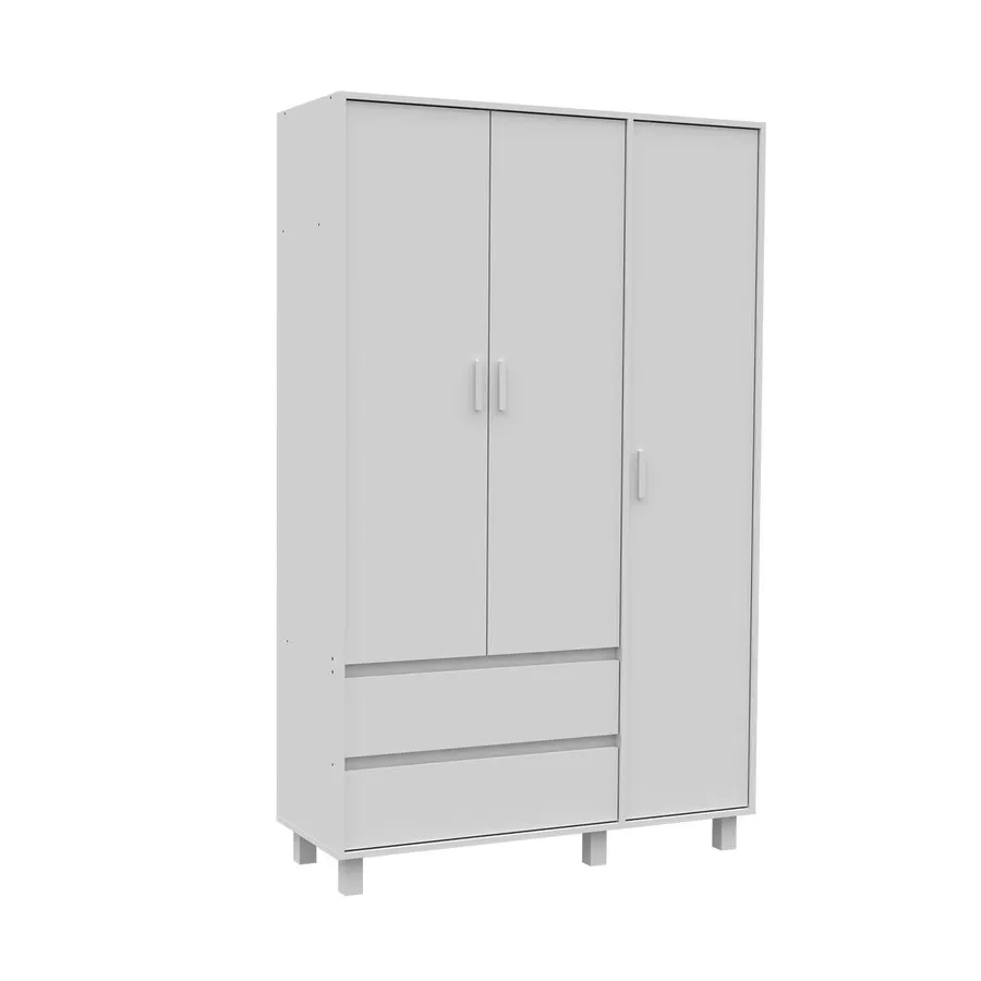 Placard Mosconi Geo 3 Puertas Blanco Mate