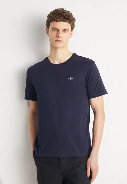 PRINTED ARCHIVE SHIELD - T-shirts - evening blue