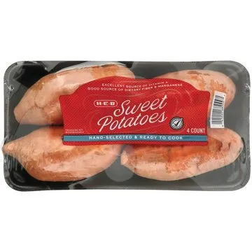 H-E-B Fresh Sweet Potatoes, 4 ct